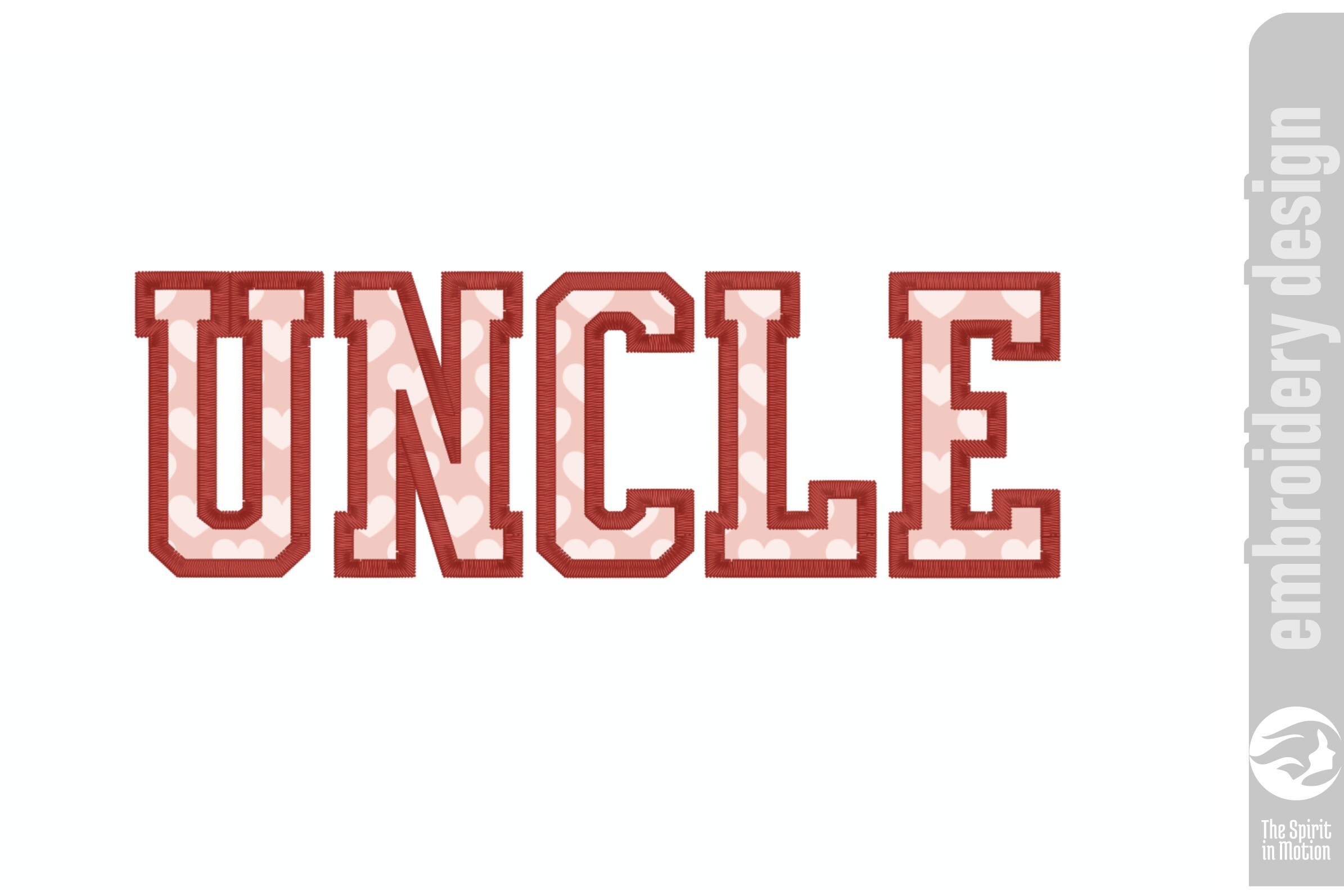 UNCLE Applique Embroidery Design