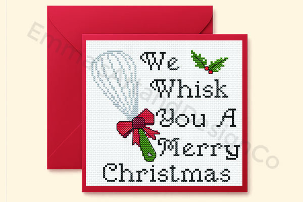 Whisk You a Merry Christmas, Stitch Christmas Card