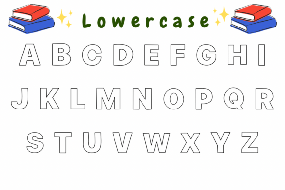 Alphabet Book Font PNG with transparent background - Preview 2
