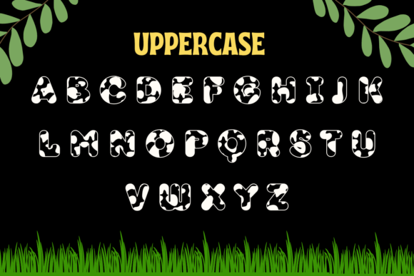 Animal Cow Font - Preview 1