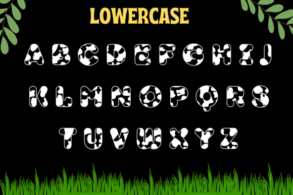 Animal Cow Font - Preview 2
