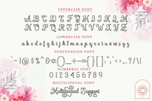 Barbie Valentines Outline Font - Preview 5