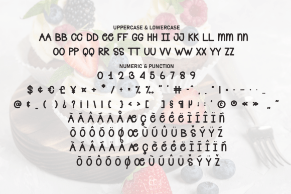 Berries Cupcake Font - Preview 6