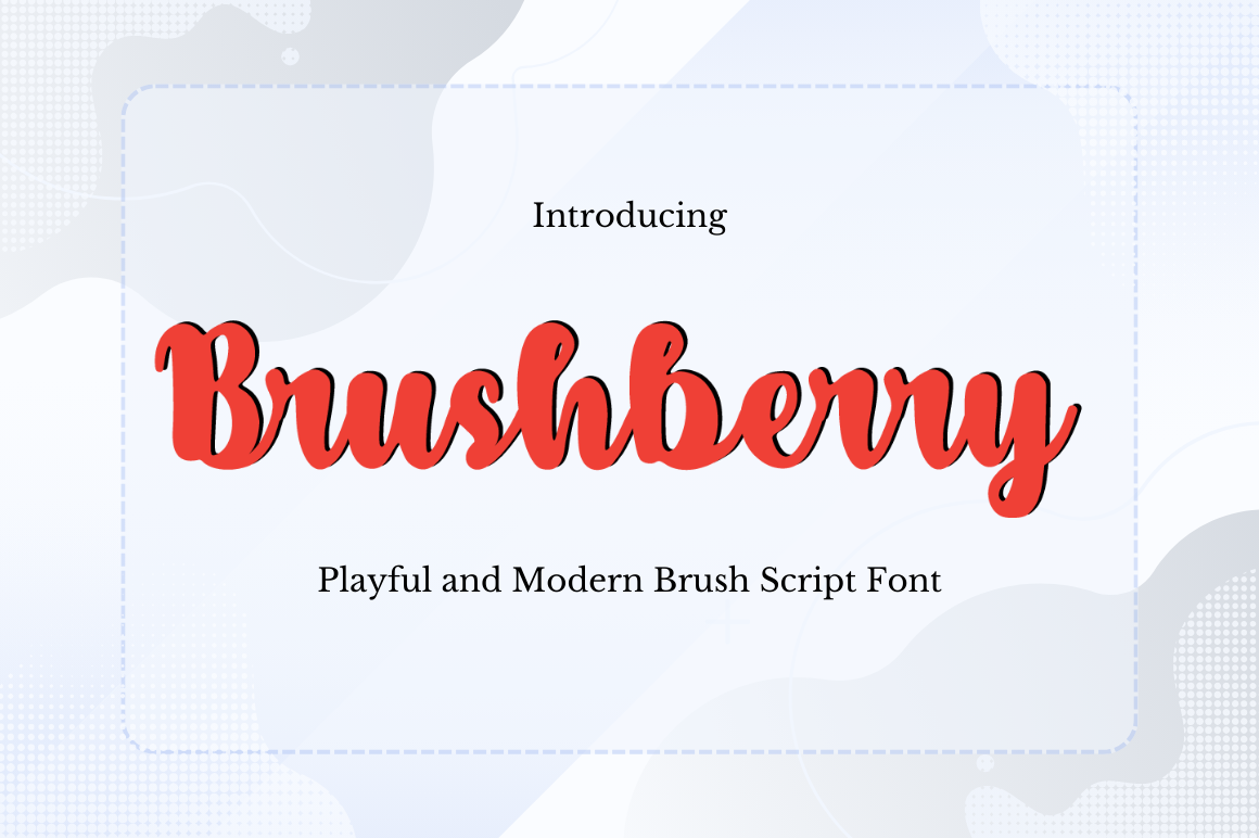 Brushberry — soft organic feminine brush script font by Arzaq's Studio