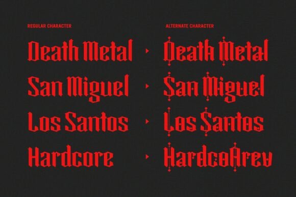 Cagloria Font - Preview 2