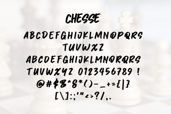 Chesse Font - Preview 1