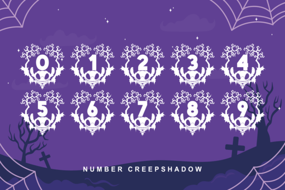 Creepshadow Font PNG with transparent background - Preview 3