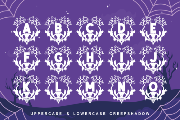 Creepshadow Font PNG with transparent background - Preview 4