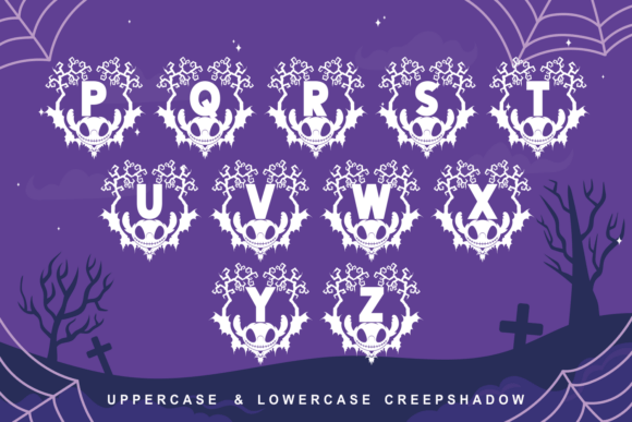 Creepshadow Font PNG with transparent background - Preview 5