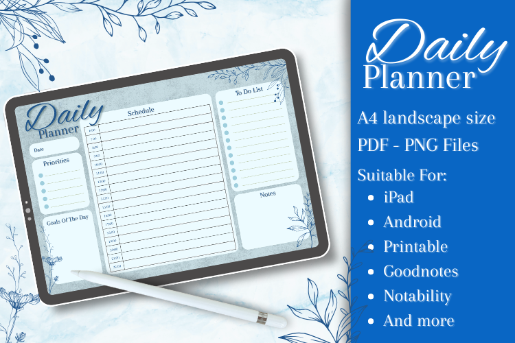 Daily Planner Printable Template