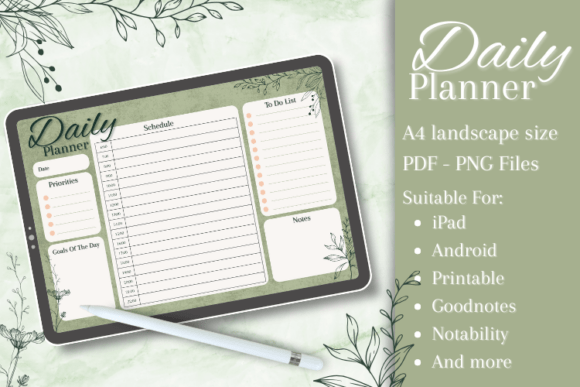 Daily Planner Printable Template