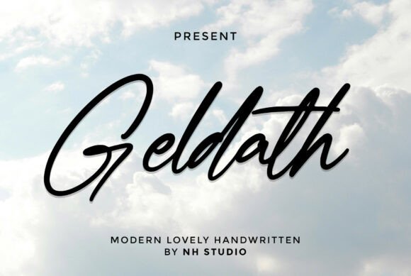 Geldath Font PNG with transparent background - Preview 4