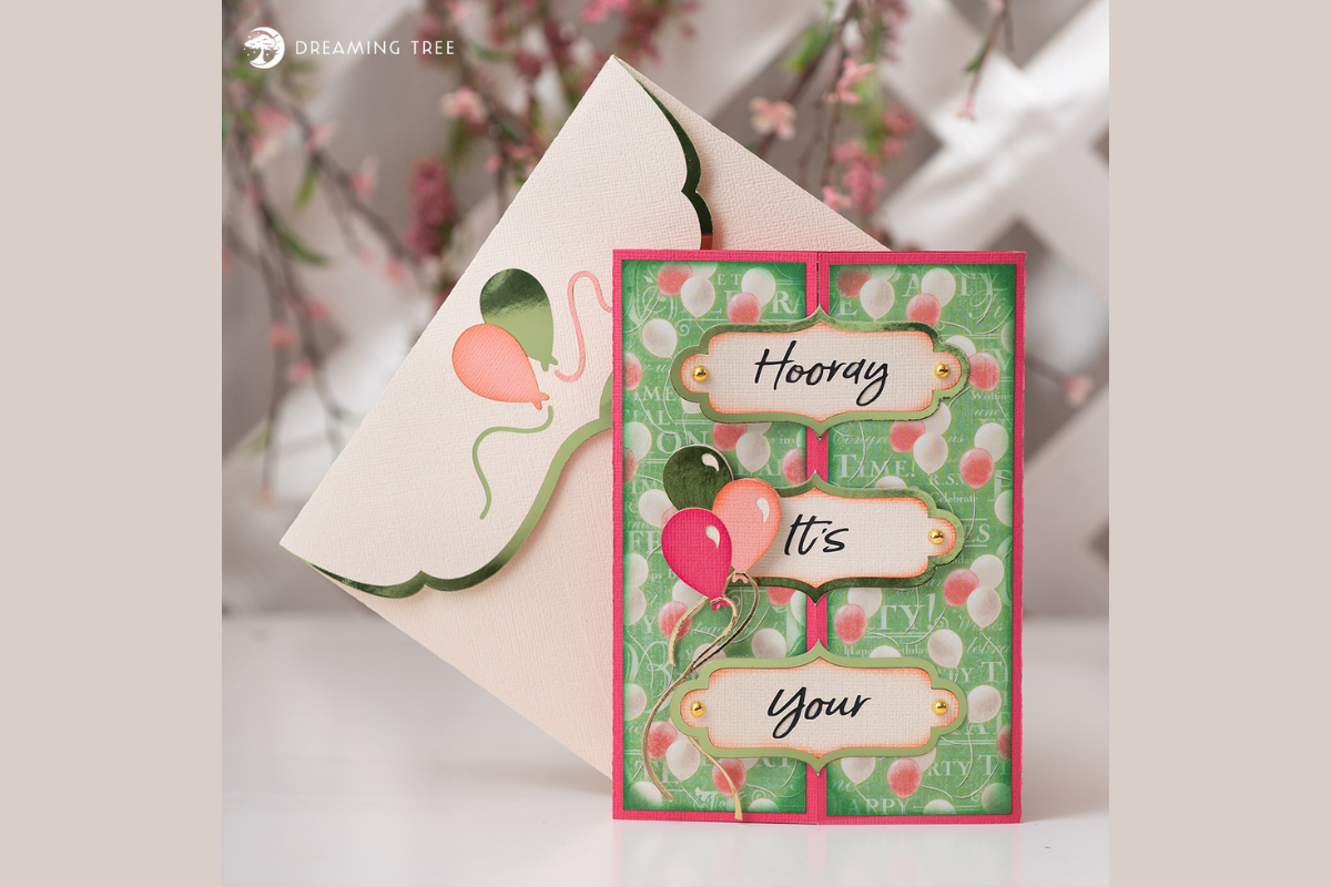Hooray Birthday Card SVG file