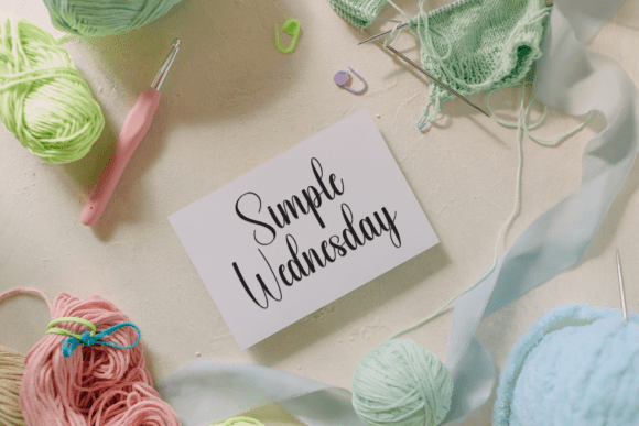 Hunting Embroidery Font - Preview 2