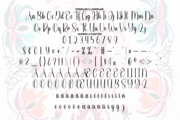 Hunting Embroidery Font - Preview 6