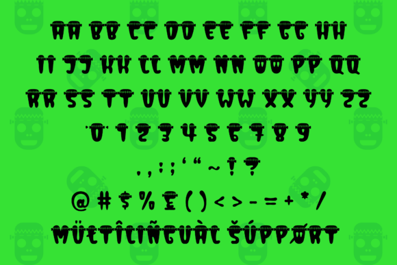Jolly Franky Font PNG with transparent background - Preview 4