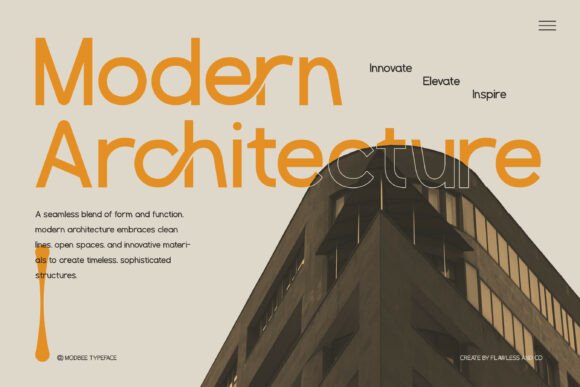 Modbee Font PNG with transparent background - Preview 5