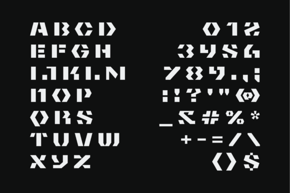 Obac Font PNG with transparent background - Preview 1