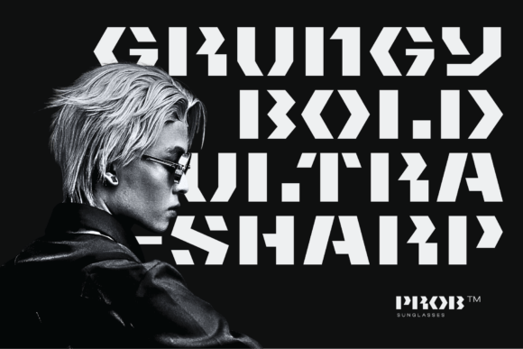 Obac Font PNG with transparent background - Preview 4