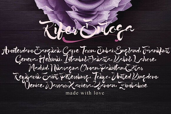 Rifer Butoga Font font preview - 1