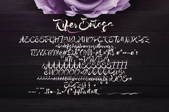 Rifer Butoga Font font preview - 2