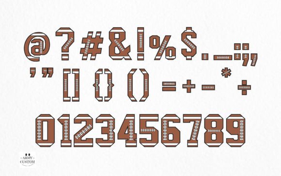 American Football Font - Preview 3