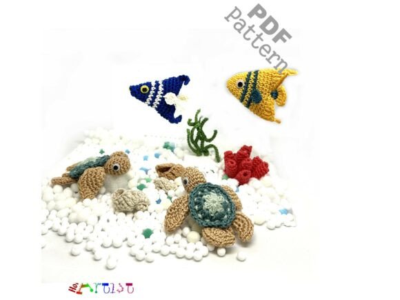 Aquarium Crochet Bundle Fish Pattern