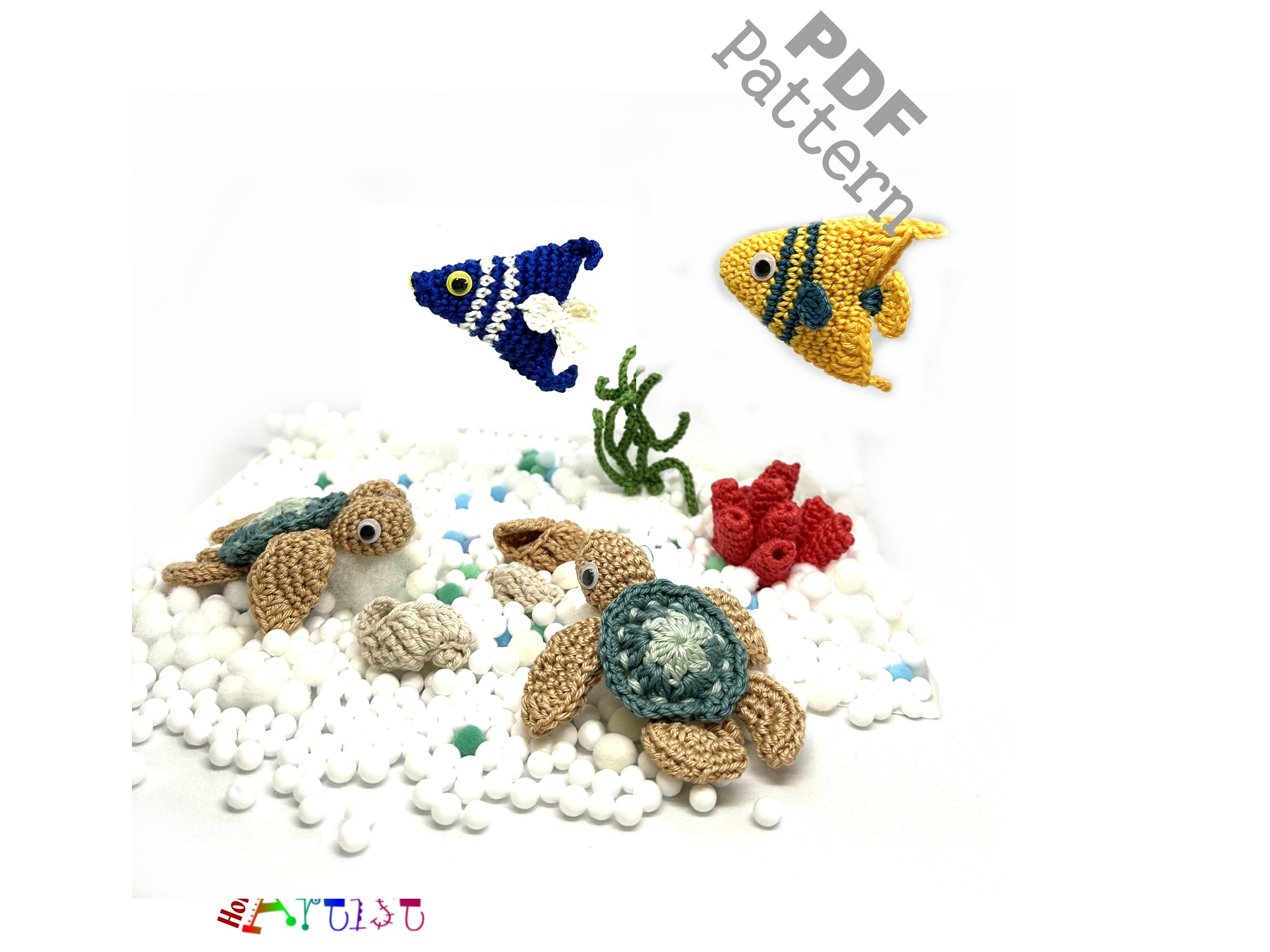 Aquarium Crochet Bundle Fish Pattern
