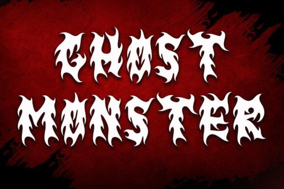 Black Flames Font - Preview 1