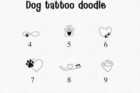 Dog Tattoo Doodle Font - Preview 3