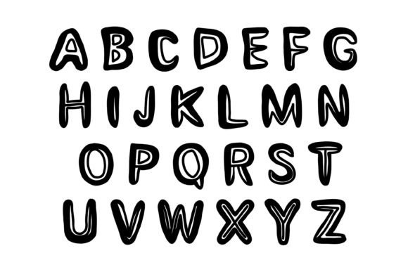 Dreamsketch Bold Font PNG with transparent background - Preview 1