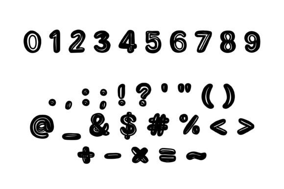 Dreamsketch Bold Font PNG with transparent background - Preview 3