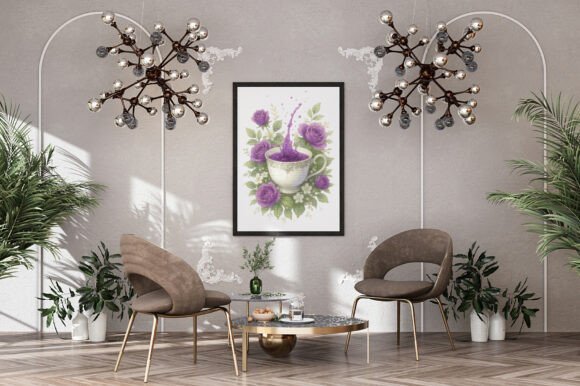Elegant Purple Tea Bloom