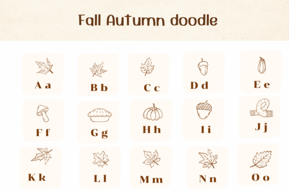 Fall Autumn Doodle Font - Preview 1