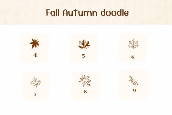 Fall Autumn Doodle Font - Preview 3