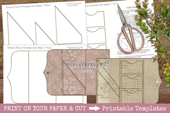 Folio Printable Template Vintage Vol.1