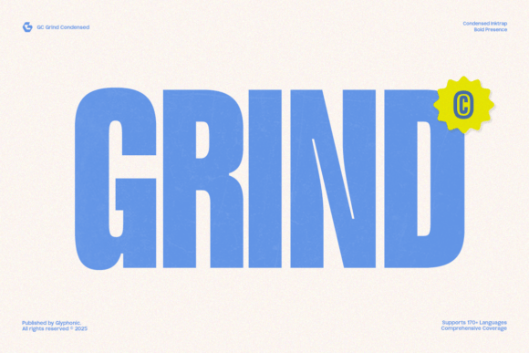 Gc Grind Sans Serif Font By Glyphonic