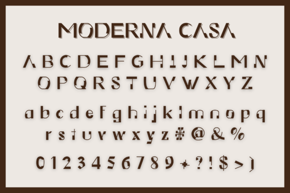 Moderna Casa Font PNG with transparent background - Preview 3