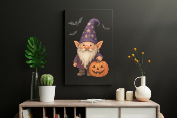 Starry Hat Halloween Gnome