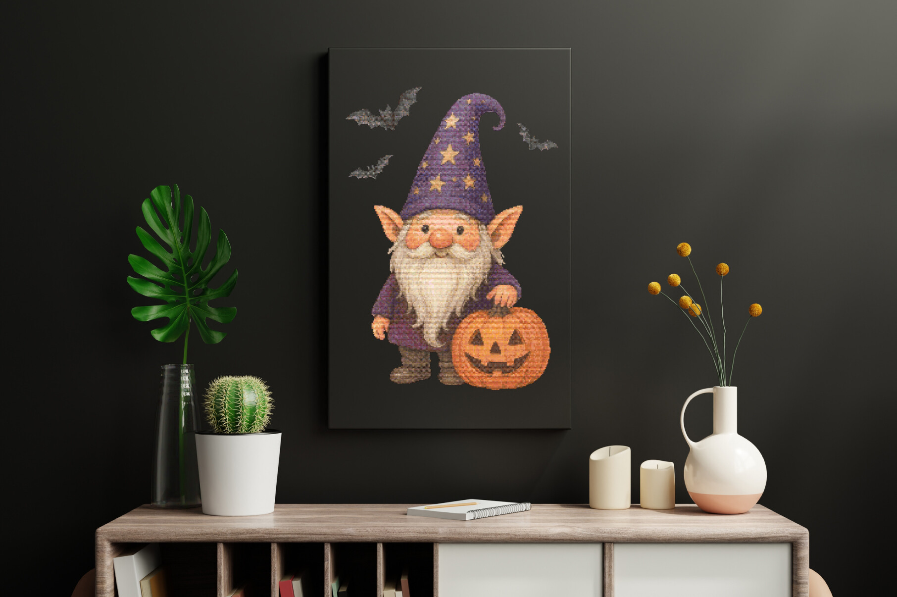 Starry Hat Halloween Gnome