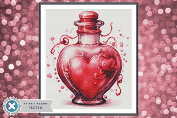 Valentine's Cross Stitch Pattern PDF
