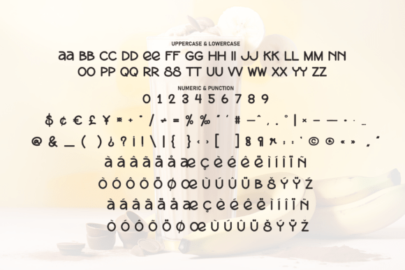 Banana Smoothies Font - Preview 6