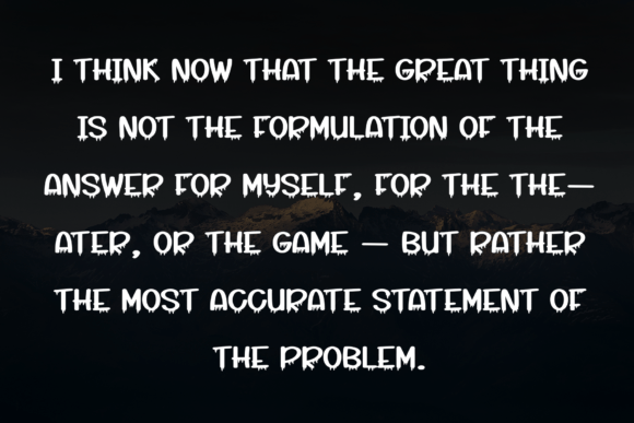 Black Haunted Font - Preview 5