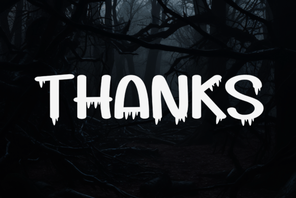 Black Haunted Font - Preview 6