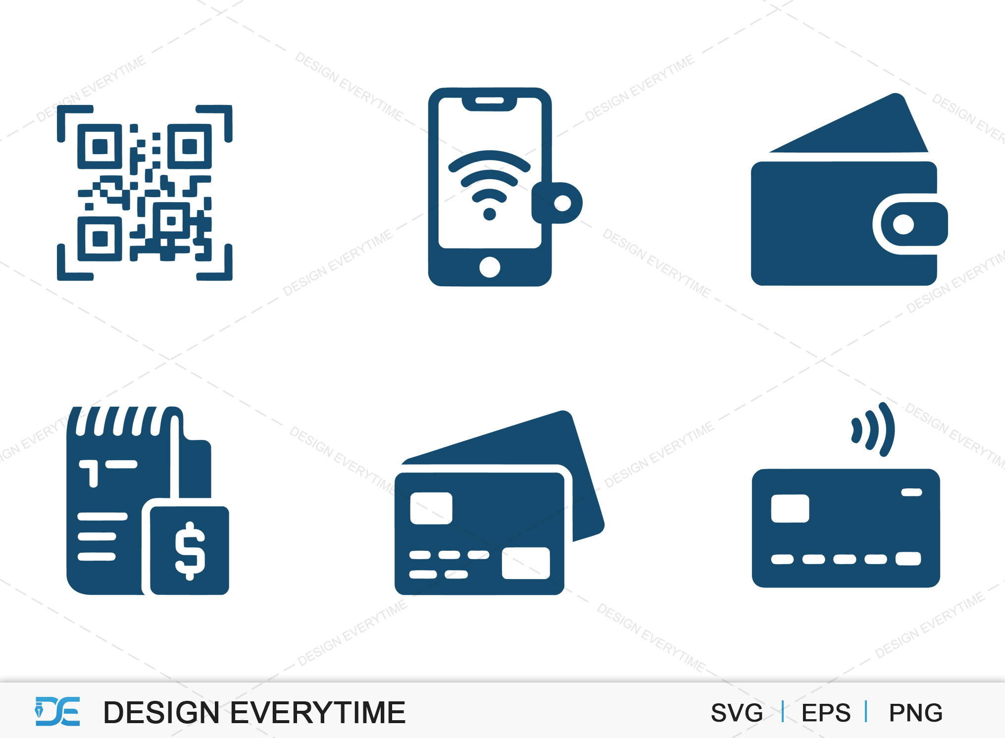 Digital Payments Icon Set, Icon Design