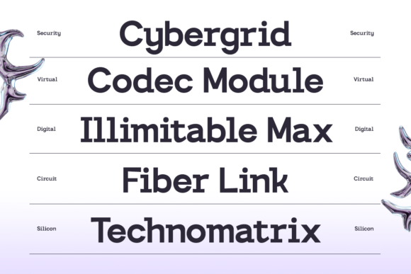 Exolink Font - Preview 2