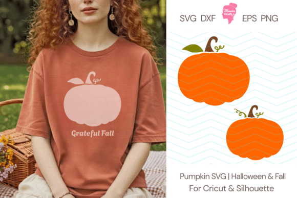 Fall Pumpkin SVG – Halloween Craft File Grafik Druckbare Illustrationen Von momstercraft