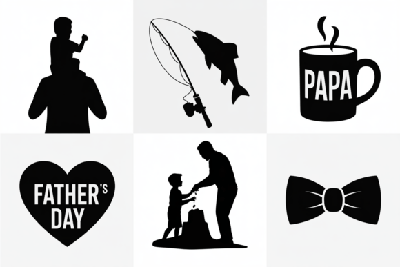 Father's Day SVG Bundle Dad Papa