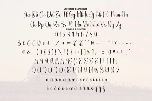 Friday Farmhouse Font PNG with transparent background - Preview 6