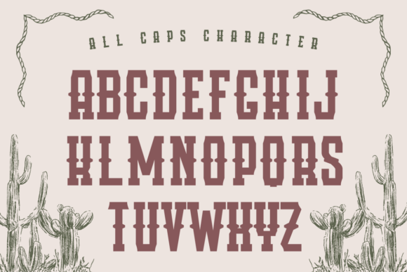 Horse Cowboy Font PNG with transparent background - Preview 1